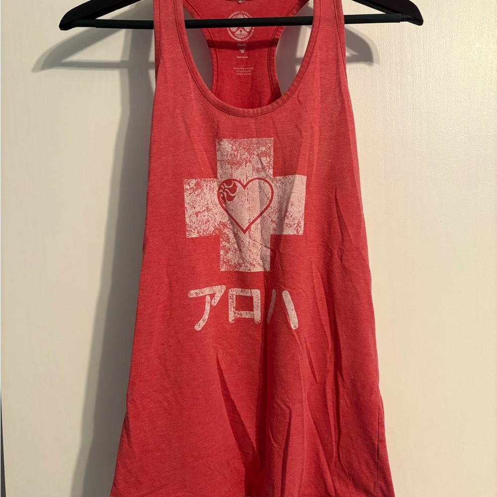 Red Graphic Tank Top
